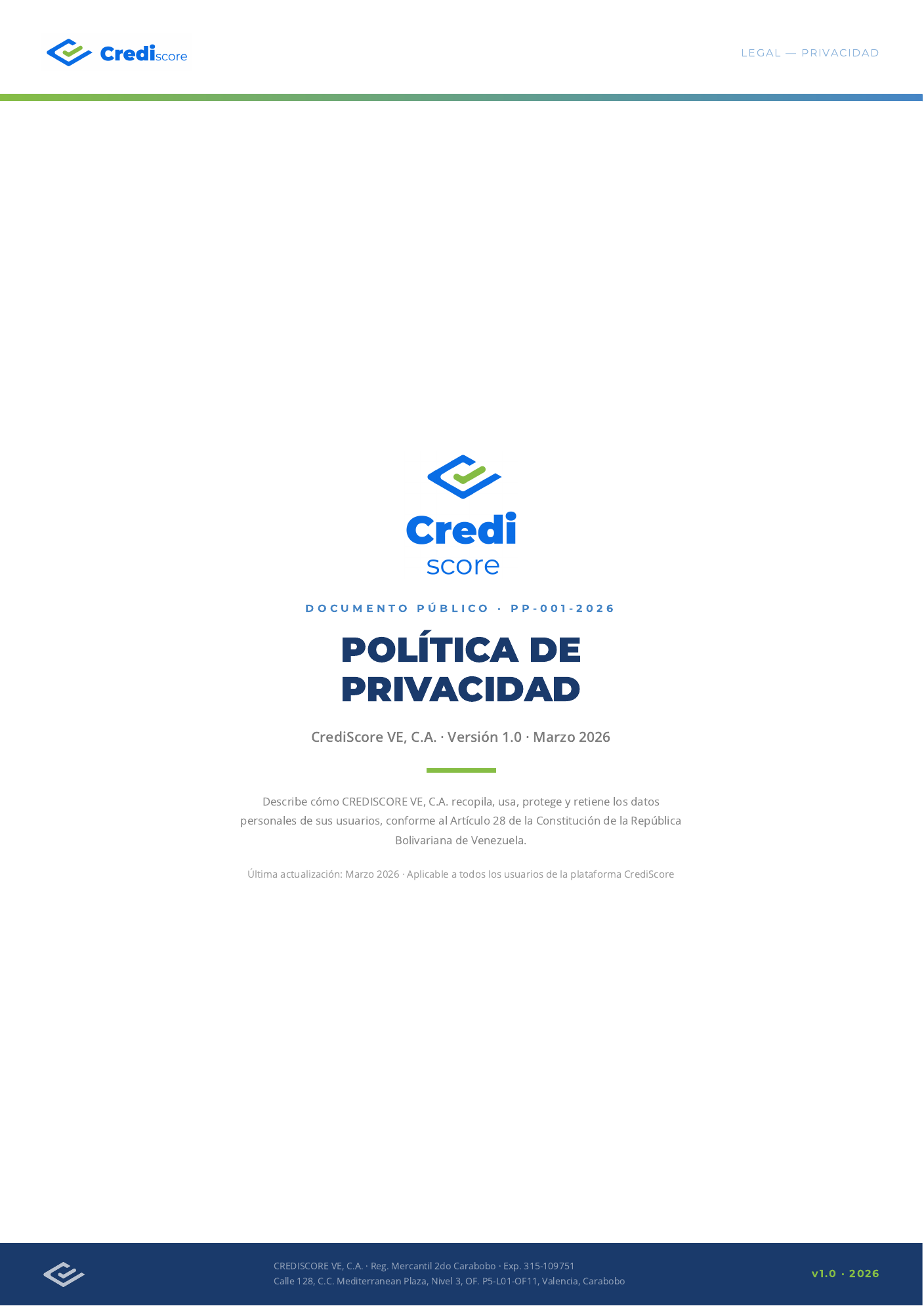 Política de Privacidad - Página 1