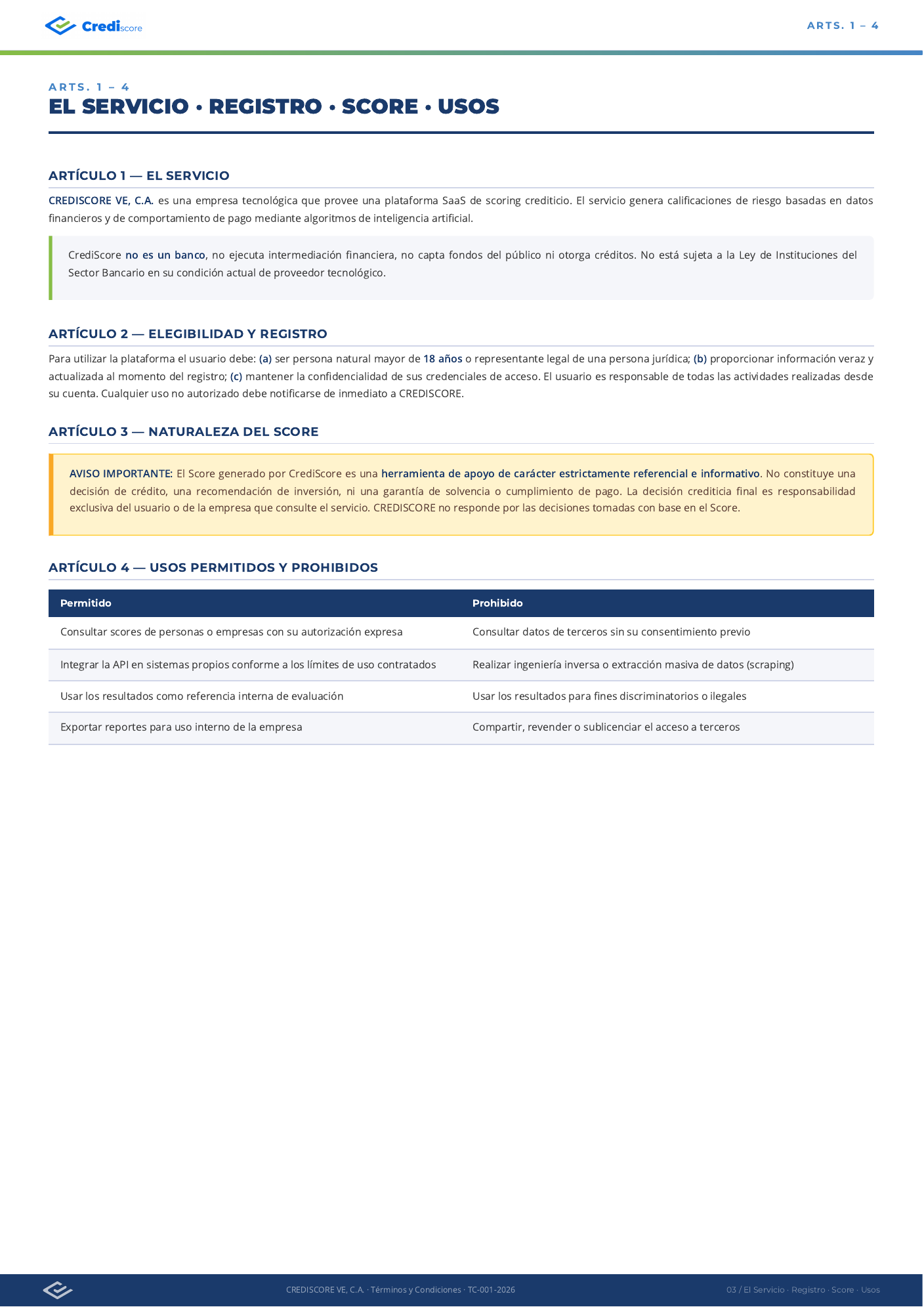 Términos y Condiciones - Página 3